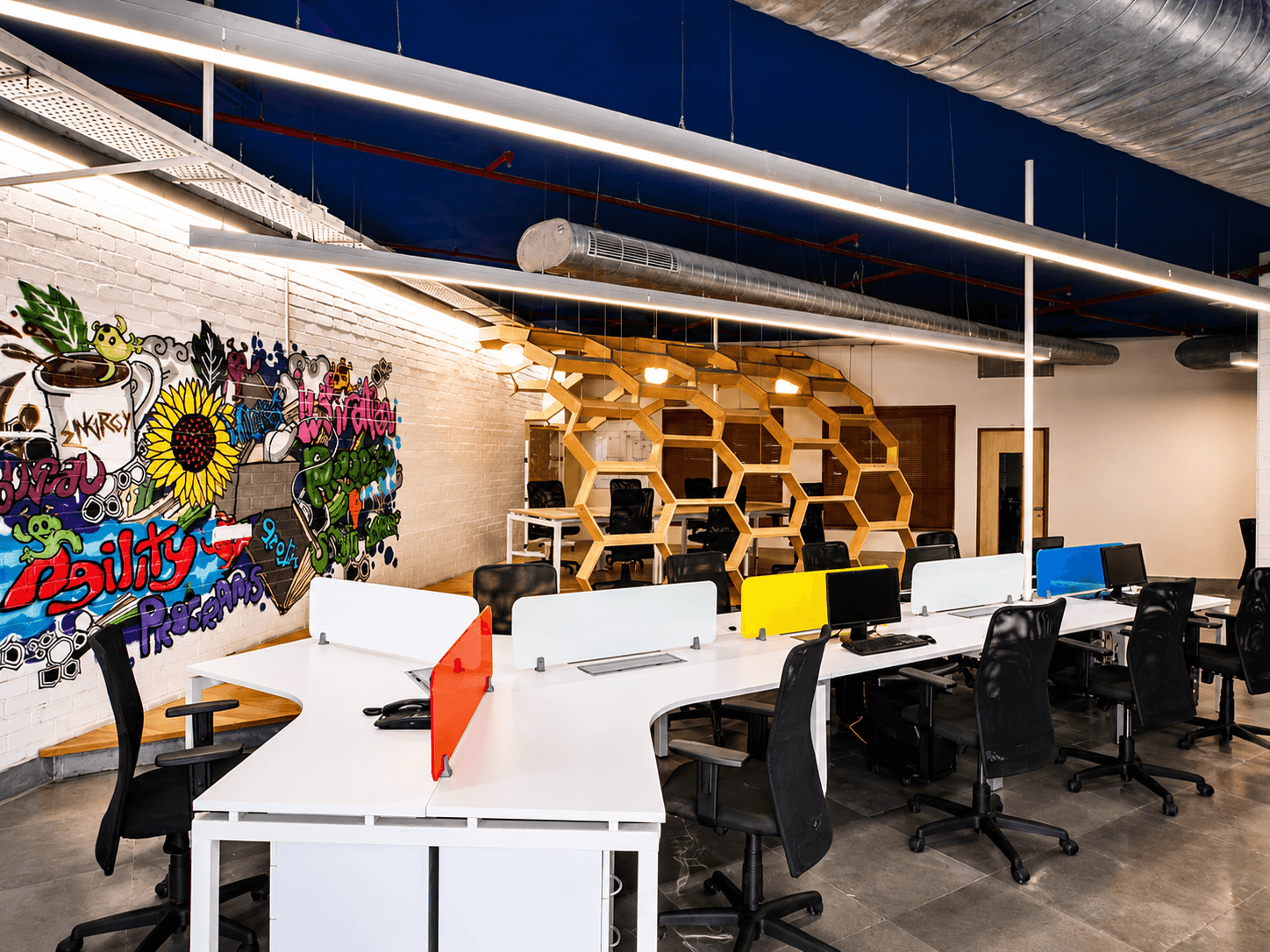 NMS Creative Office Interior Design — Office Interior project by Novatrix Shopfits