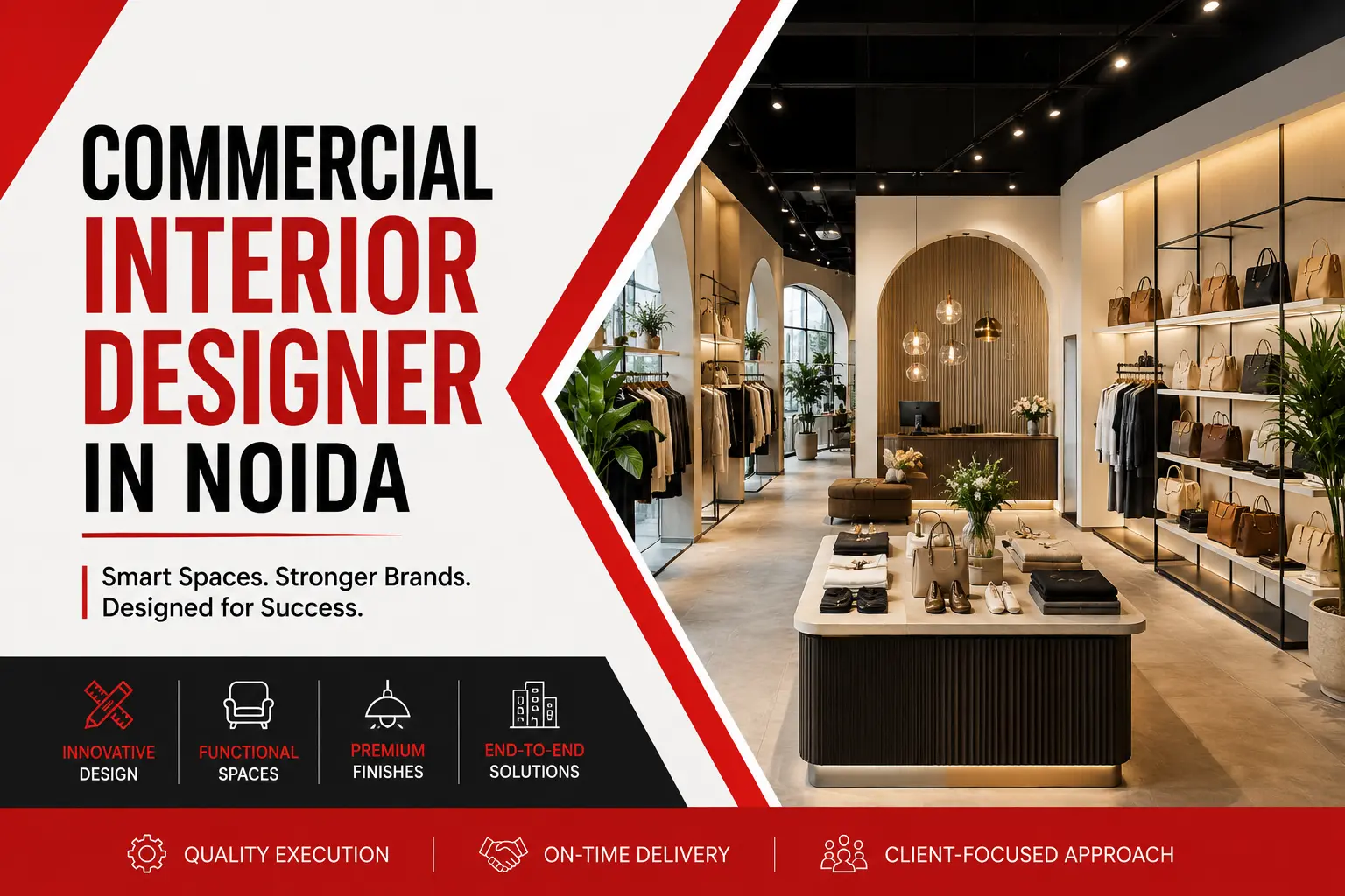 Commercial Interior Designer in Noida — Novatrix Shopfits