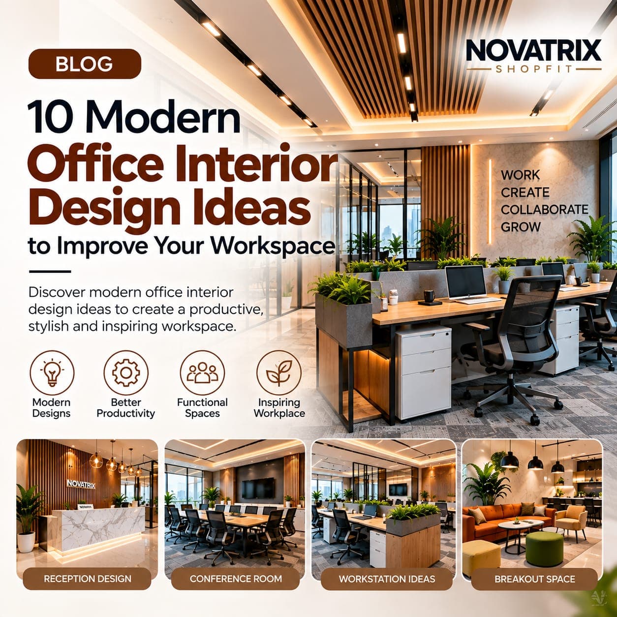 10 Modern Office Interior Design Ideas for Your Workspace