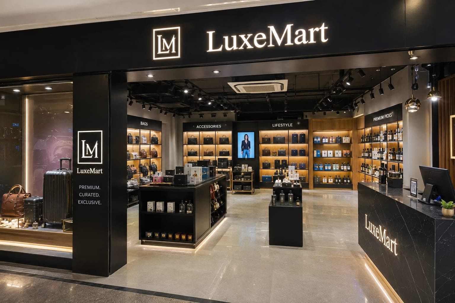 LuxeMart Flagship Store banner
